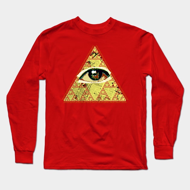 TRUST The New World Order Long Sleeve T-Shirt by GabCastro